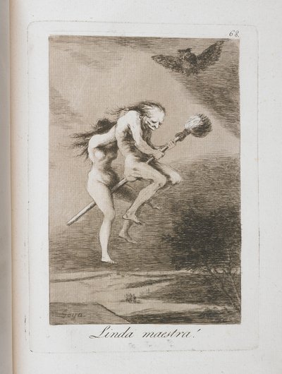 Plate from Los Caprichos, 1797-1798 by Francisco de Goya
